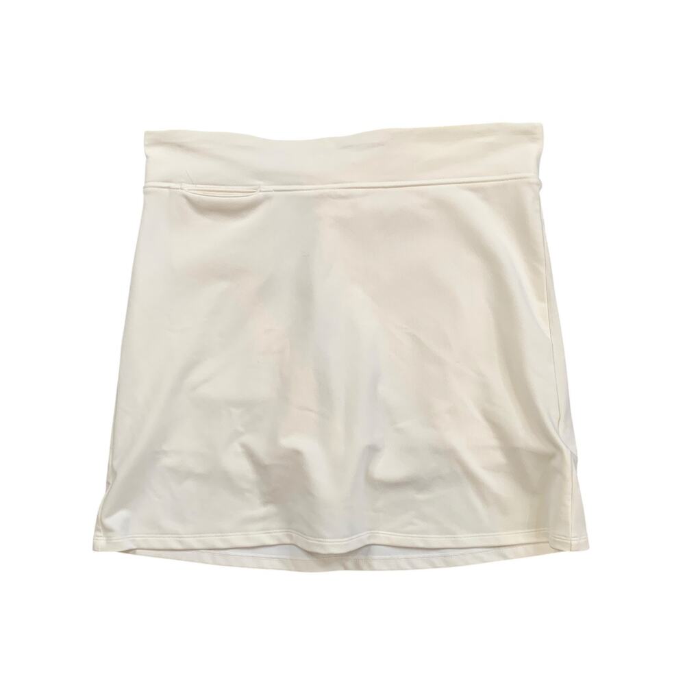 Adidas Skort Womens 0‎ Cream Climalite Golf Stretch Moisture Wicking Performance